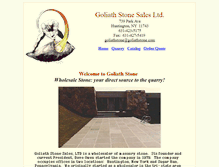 Tablet Screenshot of goliathstone.com